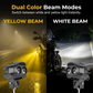 💐50% OFF ! Dual-Color LED Motorcycle Spotlight – White/Amber for All Weather ⚡🏍️【Limited Stock】