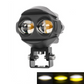 💐50% OFF ! Dual-Color LED Motorcycle Spotlight – White/Amber for All Weather ⚡🏍️【Limited Stock】