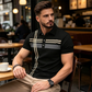 💐50% OFF! Men’s Collared Striped Top – Stylish for Office or Vacation 🏖️💼【Limited Stock】