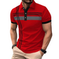 💐50% OFF! Men’s Collared Striped Top – Stylish for Office or Vacation 🏖️💼【Limited Stock】