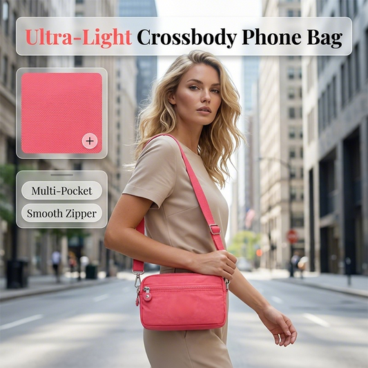 💐50% OFF ! Lightweight Nylon Crossbody Phone Bag – Perfect for Travel & Hands-Free ✈️🎒【Limited Offer】