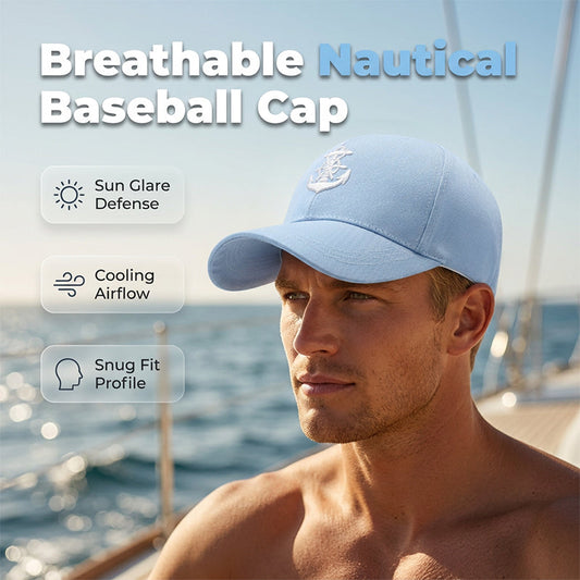 💐50% OFF ! 3D Anchor Embroidered Baseball Cap – Textured detail & nautical look ⚓🧢【Limited Offer】