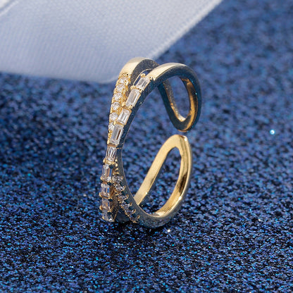 💐50% OFF! Adjustable Double Layer Ring – Perfect Fit for Any Finger 🌸✨【Limited Offer】