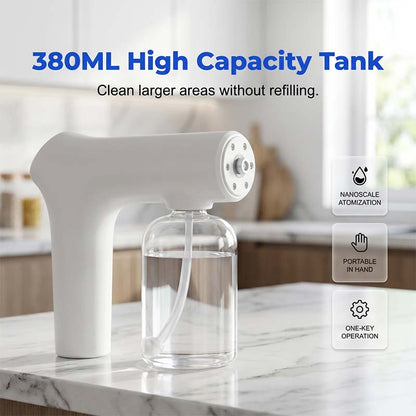 🦠 50% OFF NOW! 🚫 Cordless Nano Atomizer – Touchless Disinfecting, Blue Light & 380ml Tank – For Home, Office & Car 🏠