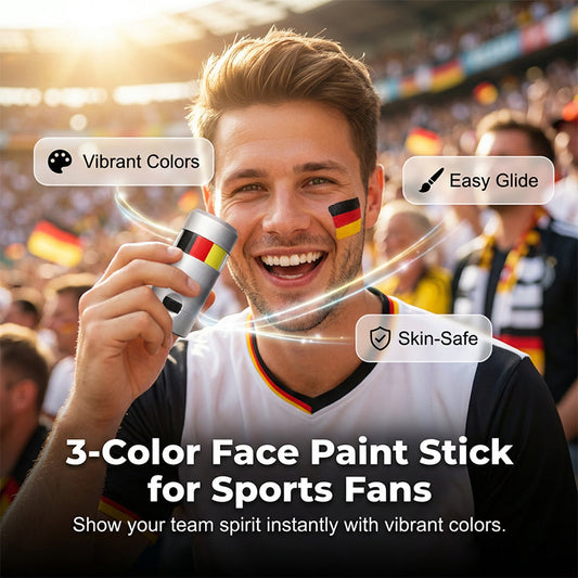 💐 BUY 1 GET 1 FREE! National Flag Face Paint Stick – Show Your Team Spirit 🏆⚽ 【Limited Time】