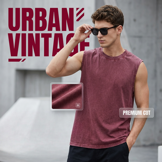📢📢50% OFF !! ⏰ Vintage Wash Sleeveless Tank Top