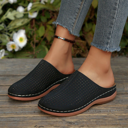 💐50% OFF ! Women’s Perforated Platform Mules – Breathable & Ultra-Light 👡💨【Limited Offer】