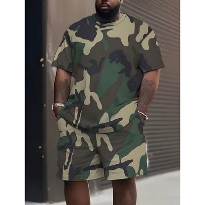 💥 50% OFF FLASH SALE! Men’s Camo Print T-Shirt & Shorts Set – Breathable, Lightweight for Summer 🏕️😎 【Limited Time】