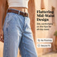💐 50% OFF! Women‘s High Waisted Barrel Jeans – Elongates Legs & Shapes Curves ✨🍑【2026 New Arrival】