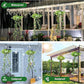 💐50% OFF! Solar-Powered Hanging Milan Grass Light – Elegant Garden Decor 🏮✨【Limited Time】