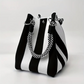 💐50% OFF ! Striped Knit Bucket Handbag – Lightweight & Foldable for Travel 🧶👜【Limited Offer】