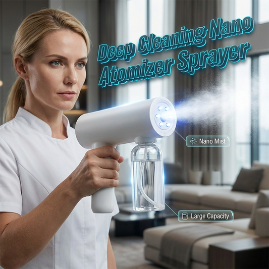 🔫 50% OFF FLASH SALE! Cordless Nano Disinfectant Gun – Blue Light Sterilization & 3 Adjustable Gears ⚡🧴 【Limited Time】