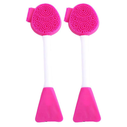 🧴50% OFF! Dual-Ended Silicone Face Brush – Soft & Gentle on Skin ✨🫧 【Limited Time】