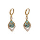 💐 50% OFF FLASH SALE! Sky Blue Drop Dangle Hoop Earrings – Lightweight & Elegant ☁️💙 【Limited Time】
