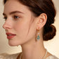 💐 50% OFF FLASH SALE! Sky Blue Drop Dangle Hoop Earrings – Lightweight & Elegant ☁️💙 【Limited Time】