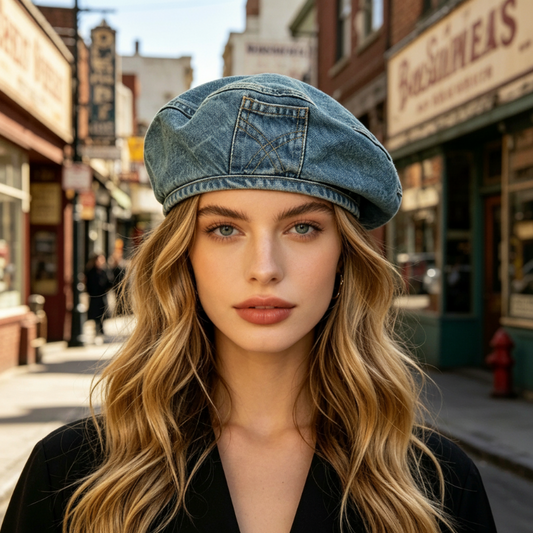 ⏰ 50% OFF – Grab It Now! Women's Denim Beret – All-Season Essential for Any Outfit 🧢🌸【Limited Time】