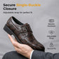 💥 50% OFF FLASH SALE! Men‘s Classic Faux Leather Single-Buckle Shoes – Smart Casual & Easy On/Off 👞⚡ 【Limited Time】