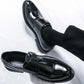 💥 50% OFF FLASH SALE! Men‘s Classic Faux Leather Single-Buckle Shoes – Smart Casual & Easy On/Off 👞⚡ 【Limited Time】