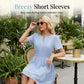 💐 EXCEPTIONAL PROMO -50%! Short Sleeve Tiered Mini Dress – Flowy Fabric, Flattering Cut 🌸🍃【Premium Quality】