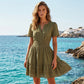 💐 EXCEPTIONAL PROMO -50%! Short Sleeve Tiered Mini Dress – Flowy Fabric, Flattering Cut 🌸🍃【Premium Quality】