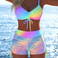 ⚡ FLASH SALE: 50% OFF! Women‘s Bikini Set – Adjustable Drawstring, Boy Shorts ☀️👙 【Limited Time】