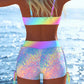 ⚡ FLASH SALE: 50% OFF! Women‘s Bikini Set – Adjustable Drawstring, Boy Shorts ☀️👙 【Limited Time】