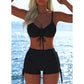 ⚡ FLASH SALE: 50% OFF! Women‘s Bikini Set – Adjustable Drawstring, Boy Shorts ☀️👙 【Limited Time】
