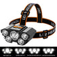 ⏳LAST DAY SALE 66% OFF !!📢5-LED Rechargeable Headlamp with 3 Modes，Lightweight, Long Battery Life.