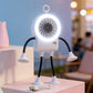 🤖💨 LIMITED-TIME 50% OFF! Flexible Robot Desk Fan with LED Light – Cute Anime Design, 360° Bendable Neck, 5 Speeds – Perfect for Office, Bedroom or Study Session 📚✨