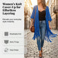 🏝️✨ FLASH SALE 50% OFF! 🧣🌸 Women's Lightweight Knit Cover-Up – Open-Front with Tassel Fringe, Bohemian Flowy Fit – Must-Have for Beach Vacations 📸🦩