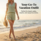 🍃💃 LIMITED TIME 50% OFF! 🌊Sleeveless V-Neck Set – Flattering neckline & breezy feel – Stay cool and confident this summer.