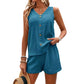 🍃💃 LIMITED TIME 50% OFF! 🌊Sleeveless V-Neck Set – Flattering neckline & breezy feel – Stay cool and confident this summer.