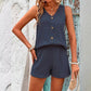 🍃💃 LIMITED TIME 50% OFF! 🌊Sleeveless V-Neck Set – Flattering neckline & breezy feel – Stay cool and confident this summer.