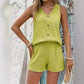 🍃💃 LIMITED TIME 50% OFF! 🌊Sleeveless V-Neck Set – Flattering neckline & breezy feel – Stay cool and confident this summer.