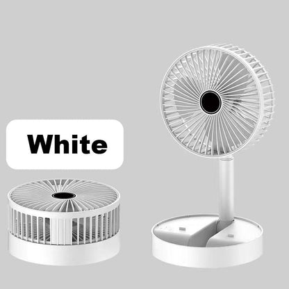 🌀 50% OFF! Telescopic Folding Fan – Adjustable Height & Ultra-Quiet 📏🔇 【Limited Stock】