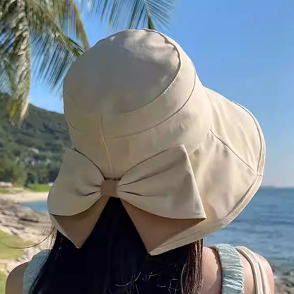 🍃💨😌 LIMITED-TIME 50% OFF! Breathable Summer Sun Hat – Wide Brim with Cute Bowknot, Quick-Dry Fabric, Adjustable Inner Band – Keep Cool & Chic All Day Long 🌞🌊