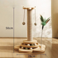 🐾 2026 Sale — Over 13,900 Sold! 🐱 Multifunctional Cat Activity Center with Scratcher and Toys – Sisal Post, Ball Track & Feather Toy 🎯