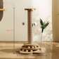 🐾 2026 Sale — Over 13,900 Sold! 🐱 Multifunctional Cat Activity Center with Scratcher and Toys – Sisal Post, Ball Track & Feather Toy 🎯