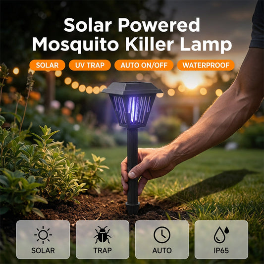 💡🦋 LIMITED-TIME 50% OFF! Decorative Solar Mosquito Lamp – Warm White LED Glow, Stake or Stand, No Wiring or Batteries Needed – Clean Your Yard of Mosquitoes While Adding Ambience 🌙🏵️