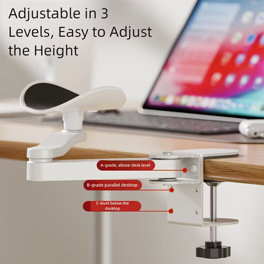 🖥️ 50% OFF !! 💻✨ Boost Your Workflow – Adjustable Ergonomic Clamp-On Arm Rest 🦾🔧💺
