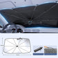🌀🔄📦 Bendable Windshield Sunshade Umbrella for Car – Flexible Frame, Easy to Fold & Store, Protects Dashboard from Sun Damage 🚗🛡️🌞