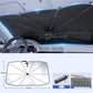 🌀🔄📦 Bendable Windshield Sunshade Umbrella for Car – Flexible Frame, Easy to Fold & Store, Protects Dashboard from Sun Damage 🚗🛡️🌞