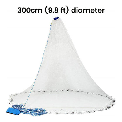 🎣 50% OFF NOW! 🌊 Easy-Throw Cast Net – Heavy-Duty Mesh, Rapid Sinking & Versatile – For Freshwater & Saltwater 🐟