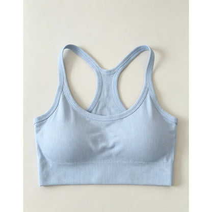 🌸50% OFF !! Ribbed Racerback Crop Tank Top – Light & Slim Fit ☀️💃【Limited Offer】