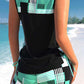 🏖️ 50% OFF! ✨ Sporty Two-Piece Bathing Suit – Criss-Cross Neck, Boy Shorts, Quick-Dry 🏄‍♀️