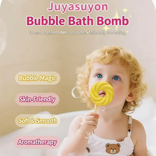 🍭🫧 Lollipop Bath Bomb – Explodes into Colorful Bubbles & Leaves a Long-Lasting Fragrance 🧼🌸🍬
