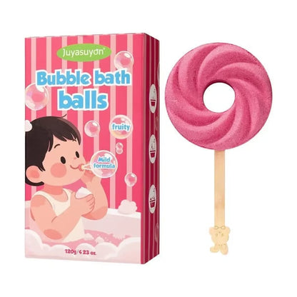 🍭🫧 Lollipop Bath Bomb – Explodes into Colorful Bubbles & Leaves a Long-Lasting Fragrance 🧼🌸🍬