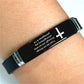 🔔50% OFF! Inspirational Cross Bracelet with Bible Verses – Modern Design, Versatile Use 📜💫【Limited Offer】