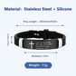 🔔50% OFF! Inspirational Cross Bracelet with Bible Verses – Modern Design, Versatile Use 📜💫【Limited Offer】