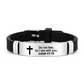 🔔50% OFF! Inspirational Cross Bracelet with Bible Verses – Modern Design, Versatile Use 📜💫【Limited Offer】